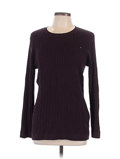 Pre-owned Tommy Hilfiger Pullover Sweater In Purple