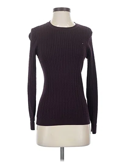 Pre-owned Tommy Hilfiger Pullover Sweater In Purple