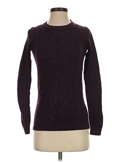 Pre-owned Tommy Hilfiger Pullover Sweater In Purple