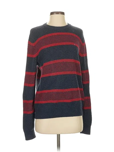 Pre-owned Tommy Hilfiger Pullover Sweater In Red