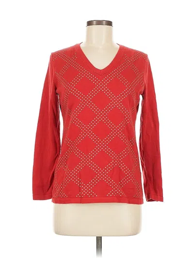 Pre-owned Tommy Hilfiger Pullover Sweater In Red