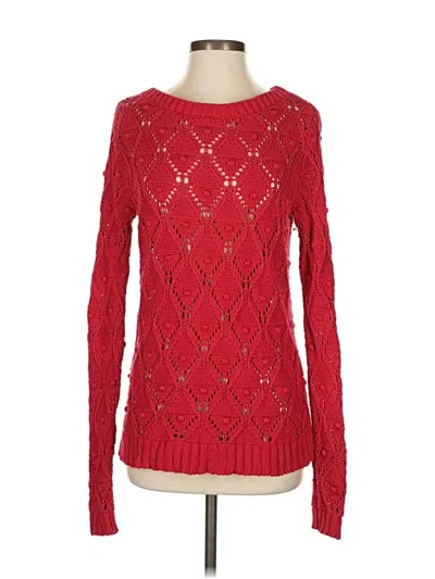 Pre-owned Tommy Hilfiger Pullover Sweater In Red