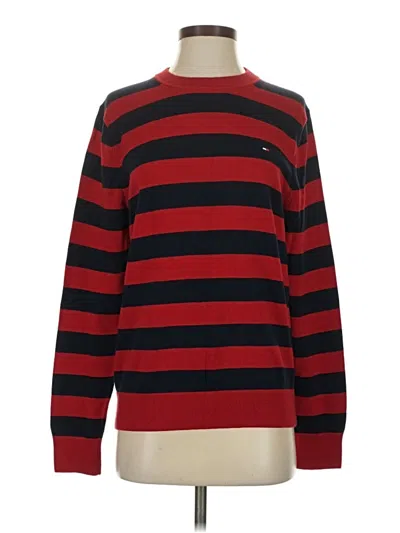 Pre-owned Tommy Hilfiger Pullover Sweater In Red