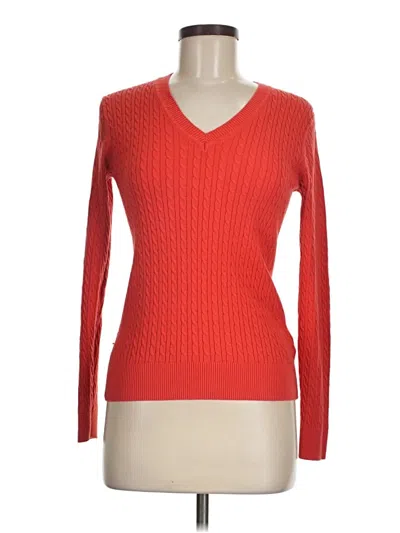 Pre-owned Tommy Hilfiger Pullover Sweater In Red
