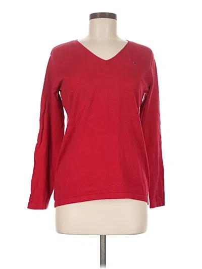 Pre-owned Tommy Hilfiger Pullover Sweater In Red