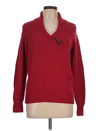 Pre-owned Tommy Hilfiger Pullover Sweater In Red