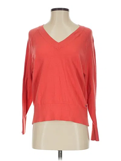 Pre-owned Tommy Hilfiger Pullover Sweater In Red