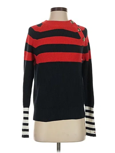 Pre-owned Tommy Hilfiger Pullover Sweater In Red