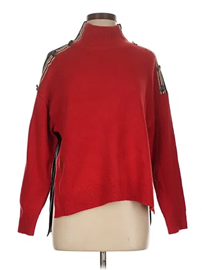 Pre-owned Tommy Hilfiger Pullover Sweater In Red