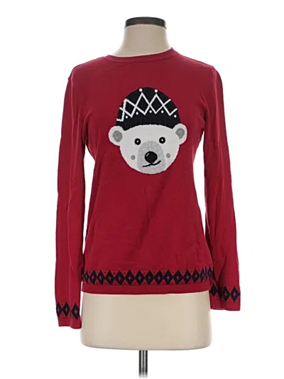 Pre-owned Tommy Hilfiger Pullover Sweater In Red