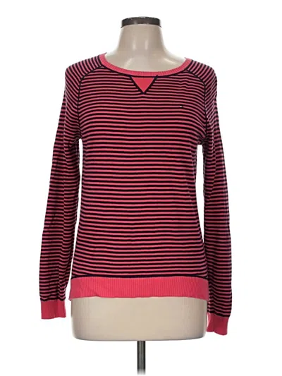 Pre-owned Tommy Hilfiger Pullover Sweater In Red