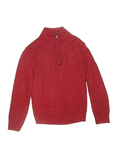 Pre-owned Tommy Hilfiger Kids' Pullover Sweater In Red