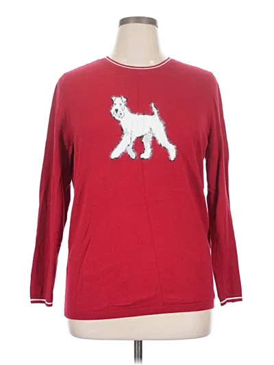 Pre-owned Tommy Hilfiger Pullover Sweater In Red