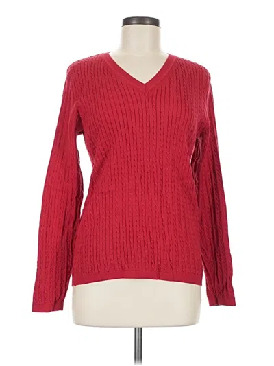 Pre-owned Tommy Hilfiger Pullover Sweater In Red