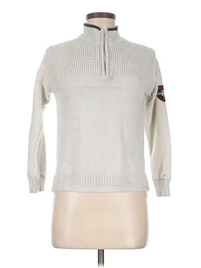 Pre-owned Tommy Hilfiger Pullover Sweater In Silver