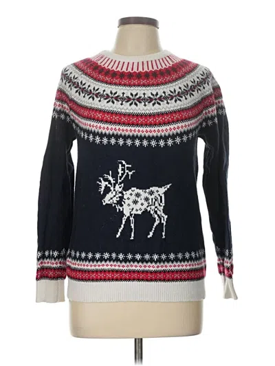 Pre-owned Tommy Hilfiger Pullover Sweater In Silver