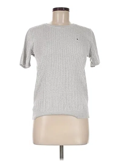 Pre-owned Tommy Hilfiger Pullover Sweater In Silver