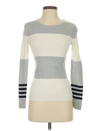 Pre-owned Tommy Hilfiger Pullover Sweater In Silver
