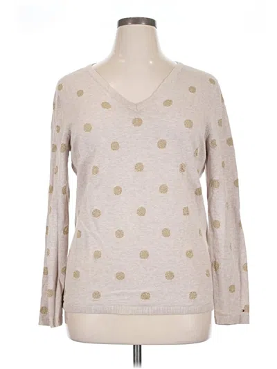 Pre-owned Tommy Hilfiger Pullover Sweater In Silver