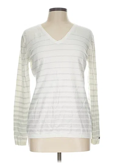Pre-owned Tommy Hilfiger Pullover Sweater In Silver