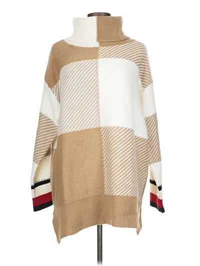 Pre-owned Tommy Hilfiger Pullover Sweater In Tan