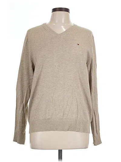 Pre-owned Tommy Hilfiger Pullover Sweater In Tan