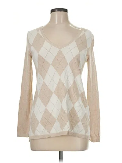 Pre-owned Tommy Hilfiger Pullover Sweater In Tan
