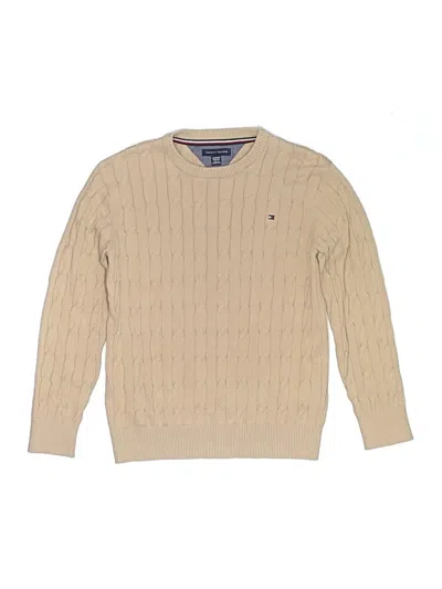 Pre-owned Tommy Hilfiger Kids' Pullover Sweater In Tan