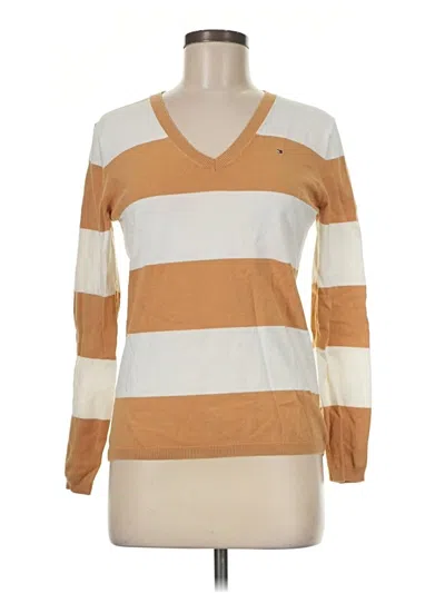 Pre-owned Tommy Hilfiger Pullover Sweater In Tan
