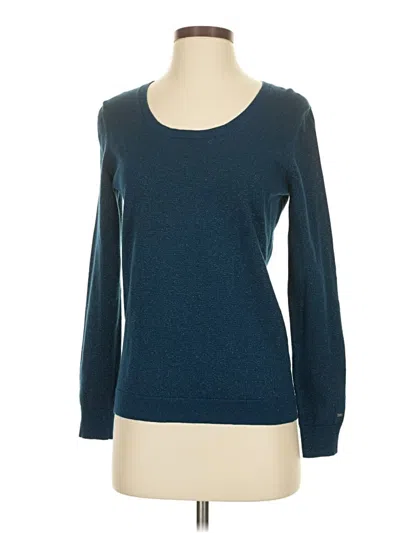 Pre-owned Tommy Hilfiger Pullover Sweater In Teal