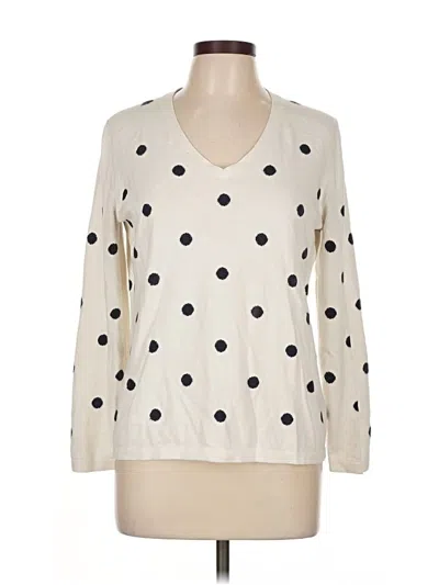 Pre-owned Tommy Hilfiger Pullover Sweater In White