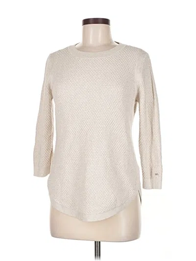 Pre-owned Tommy Hilfiger Pullover Sweater In White