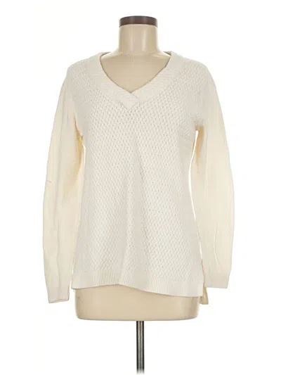 Pre-owned Tommy Hilfiger Pullover Sweater In White