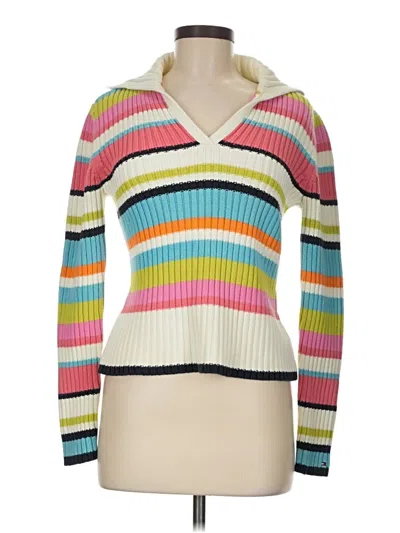 Pre-owned Tommy Hilfiger Pullover Sweater In White