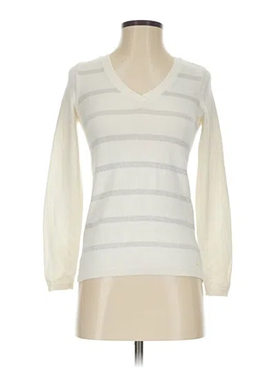 Pre-owned Tommy Hilfiger Pullover Sweater In White