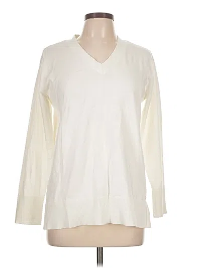 Pre-owned Tommy Hilfiger Pullover Sweater In White