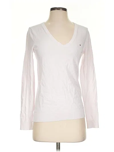 Pre-owned Tommy Hilfiger Pullover Sweater In White