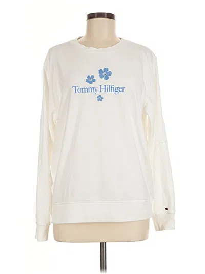 Pre-owned Tommy Hilfiger Pullover Sweater In White