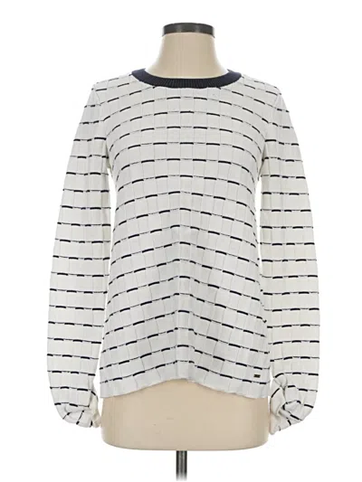 Pre-owned Tommy Hilfiger Pullover Sweater In White