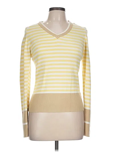 Pre-owned Tommy Hilfiger Pullover Sweater In Yellow