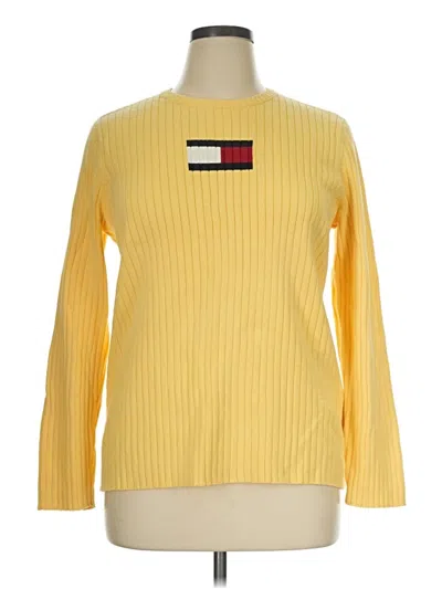 Pre-owned Tommy Hilfiger Pullover Sweater In Yellow