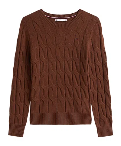 Tommy Hilfiger Pure Wool Cable-knit Pullover In Multi