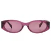 Tommy Hilfiger Purple Oval Ladies Sunglasses Th 1659/s 0b3v/u1 54 In Pink