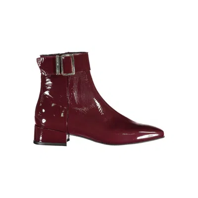 Tommy Hilfiger Purple Synthetic Women Boot In Burgundy
