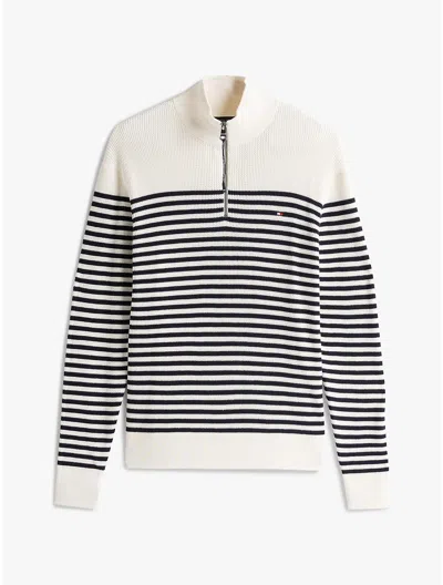 Tommy Hilfiger Quarter In Ivory Petal/navy