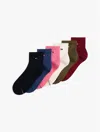 Tommy Hilfiger Quarter Top Sock 6 In Multi
