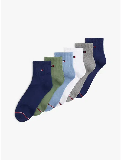 Tommy Hilfiger Quarter Top Sock 6 In Multi