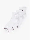 Tommy Hilfiger Quarter Top Socks 3pk In White