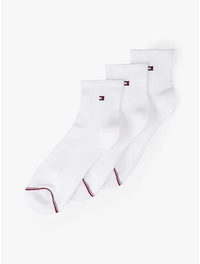 Tommy Hilfiger Quarter Top Socks 3pk In White