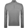 Tommy Hilfiger Quarter Zip Jumper Grey In Gray